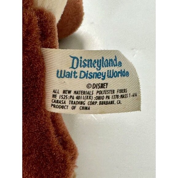 Vintage Chip n Dale Rescue Rangers Plush Chip Doll Disneyland Walt Disney World - Picture 6 of 6